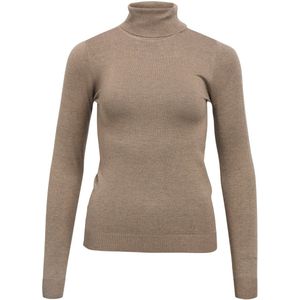 Object Trui Objthess Rollneck Knit Pullover 23033228 Morel/melange Dames Maat - S