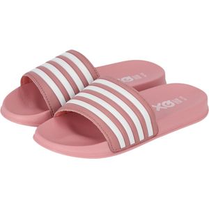 Slippers Kinderen - Unisex - Teens - Roze/Wit - Maat 33/34 - Slippers Jongens - Slippers Meisjes - Badslippers kinderen