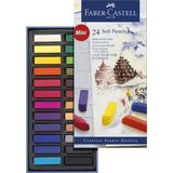 Faber-Castell pastelkrijt - halve lengte - 24 stuks - FC-128224
