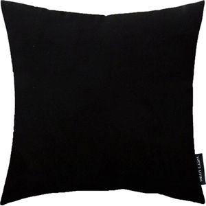 Lucy’s Living Velvet sierkussenhoes CLASSIC zwart - 45 x 45 cm - polyester - wonen - interieur - woonaccessoires