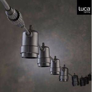 Luca Lighting Connect 24 Party Lichtsnoer voor 8 Lampjes - L400 cm - Zwart