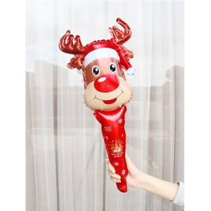 Rendier ballon - 5 stuks - opblaasbare ballon - kerstmis - feestdagen - kerst versiering - decoratie - christmas - rudolph de rednose reindeer - rendier