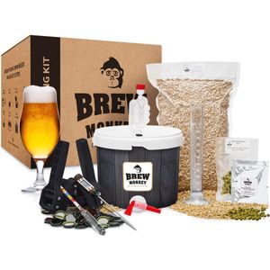 Brew Monkey Compleet Blond - Bierbrouwpakket - Zelf bier brouwen pakket - Startpakket - Gadgets Mannen - Cadeau - Cadeau voor Mannen en Vrouwen - Bier - Verjaardag - Cadeau voor man - Verjaardag Cadeau Mannen