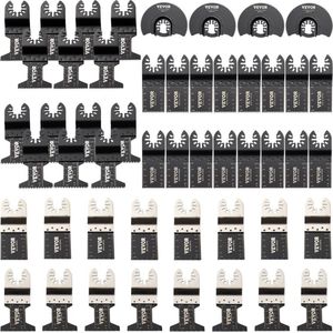 50x zaagbladen Oscillerende fijne zaagbladen Multitool segmentzaagblad