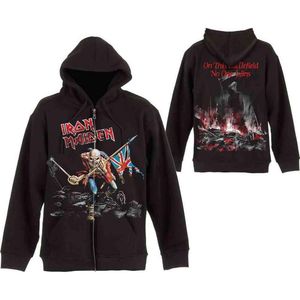 Iron Maiden - Scuffed Trooper Vest met capuchon - L - Zwart