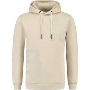 Ballin Amsterdam - Heren Regular fit Sweaters Hoodie LS - Sand - Maat M