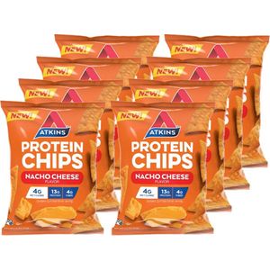 Atkins | Protein Chips | Nacho Cheese | 8 stuks | 8 x 32 gram