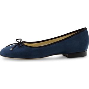 Dames Ballerina's Donkerblauw – Ballerina Schoenen – Instappers – Suède – Werner Kern Dana – Maat 38,5