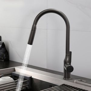 Inovra ® Kraan met Uittrekbare Sproeikop en 360° Draaibare Mondstuk voor Keuken en Badkamer