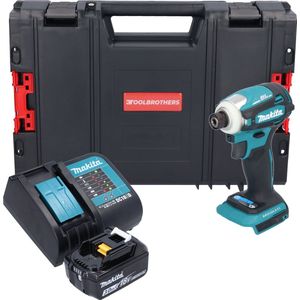 Makita DTD 172 SF1J-R Accu-slagmoersleutel 18 V 180 Nm 1/4"" borstelloos + 1x oplaadbare accu 3,0 Ah + lader + RHINO