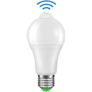 Aigostar - LED lamp met bewegingssensor - E27 fitting - 6W vervangt 41W - 6500K daglicht wit