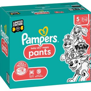 Pampers Baby Pants Baby Dry Maat 5 Junior (12-17 kg) Limited Edition Paw Patrol, Maandbox, 160 luierbroekjes
