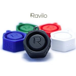 Ravilo® Festival Dop met vakje voor oordopjes Zwart - Festivalcap - Universele flessendop