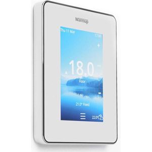 6iE Smart Wifi Thermostaat Elektrische vloerverwarming | Kleur: Cloud White / Wit | Warmup