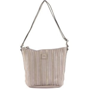 FREDsBRUDER Leren Schoudertas Ravi Bucket Shoulderbag Light Grey Beige