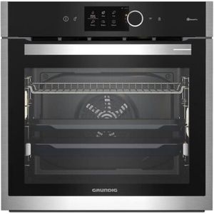 GRUNDIG inbouw pyrolyse oven - GEBM19600BPH - donker roestvrij staal - koude deur - 71 L