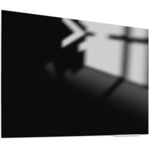 Whiteboard Glas Elegance Black Magnetic 100x150 cm| sam creative whiteboard | Zwevend Glassboard | Glazen whiteboard
