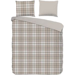 Warme flanel dekbedovertrek Huibert - 260/270200/220 (extra breed) - heerlijk zacht en hoogwaardig - unieke dessin - donsachtig laagje - slijtvast - ideaal tegen kou