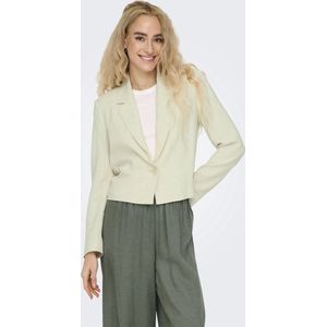 Jacqueline de Yong Blazer Jdykiara Linen Blazer Pnt 15346177 Oatmeal/melange Dames Maat - XXL