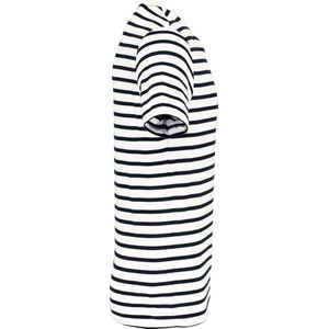 Kariban Gestreept T-shirt met zak en korte mouwen K378 - White / Navy Stripes - L