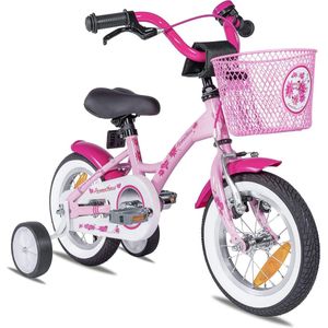 kinderfiets 12 inch meisjes- fiets meisje van 3 jaar met zijwieltjes terugtraprem Meisjesfiets 12 inch in roze