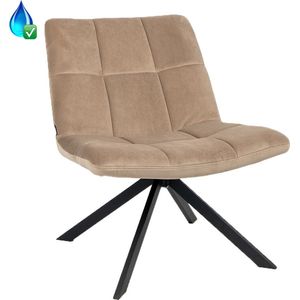 Fauteuil Vaala Velvet, Taupe