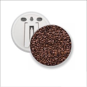 Button Met Clip - Koffie bonen