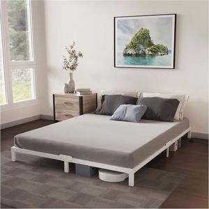 Metalen Bedframe 180 x 200 cm met Lattenbodem – Eenvoudige Montage en Veel Opbergruimte