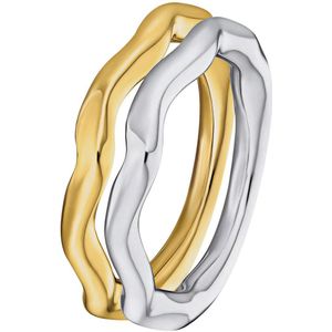 JOOP! Damen Ring-Set ""2033958"" - Tweedelige Set van 925 Sterling Zilver in Bicolor Design