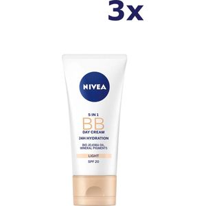 x3 NIVEA Essentials BB Cream Light SPF 20 - 50 ml - Dagcrème