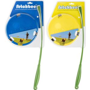 Fetchbee Frisbee met werpstok - Blauw