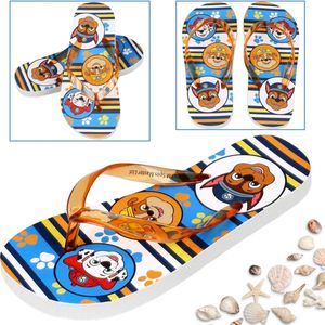 Paw Patrol Marshall Chase Rubble Kleurrijke slippers/flip-flops voor jongens, badslippers voor jongens, oranje bandjes