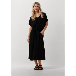 Minus Trina Midi Modal Dress Jurken Dames - Kleedje - Rok - Jurk - Zwart - Maat 38