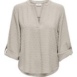 JDY JDYDIVYA 7/8 DOBBY V-NECK TOP WVN Dames Top - Maat S