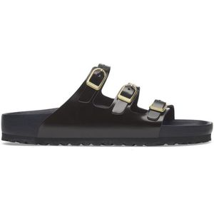 Birkenstock Florida Fresh Slippers - High Shine Black - Regular Fit - Maat 40 - Dames