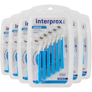 6x Interprox Ragers Plus Conical Blauw PHD 1.7 6 stuks