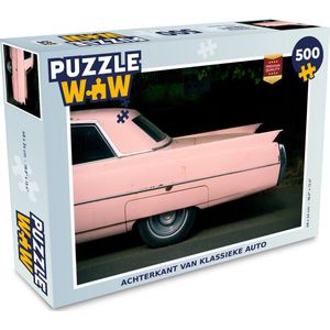 Puzzel Achterkant van klassieke auto - Legpuzzel - Puzzel 500 stukjes