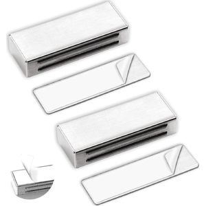 Sterke lijm magneetslot stickers voor deur en kast - zelfklevend - 2 stuks