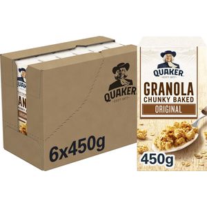 Quaker Cruesli Granola Original - Ontbijtgranen - 6 x 450 gram