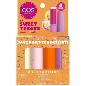 eos Super Soft Shea Lip Balm Sticks - Sweet Treats Variety Pack - 4 stuks
