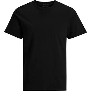 Jack & Jones grote maat heren T-shirt - ronde hals - HR12184933 - Zwart