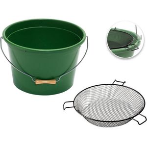 Voeremmer Groen 13 liter + Zeef 6 mm