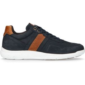 No Stress - Heren - Donkerblauwe lage sneakers - Maat 44