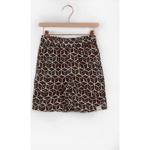 Sissy-Boy - Donkerrode shorts met geometrisch patroon