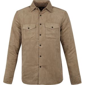 Suitable Pash Passetta Overshirt Khaki - Maat XL - Heren