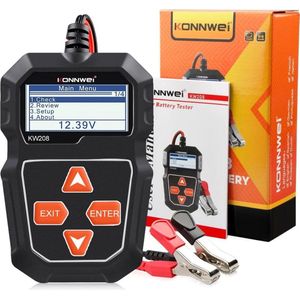 Professionele Batterij tester / Diagnose / Auto / Motor / boot / vrachtwagen Accu Batterijtester 12V Konnwei KW208  / 100-2000CCA / Test tool / Auto-industrie / Capaciteit Tester / Jtex / Uitlezen / Pasen / Vaderdag Cadeau | Vaderdagkado|