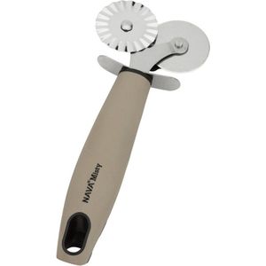 Deegsnijder Edelstaal Dubbele MISTY 4 cm - Pastasnijder - Gebaksnijder - Pizzasnijder - Pizzames - Pizzaroller