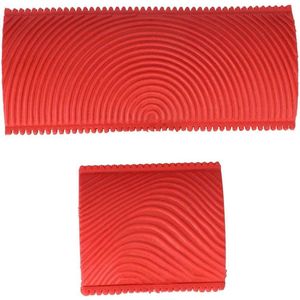 Set van 2 stuks getande houtnerf korrelpatroon muurverf verfeffect penseel gereedschap doe-het-zelf decoratietool graangereedschap huishoudelijke kunst