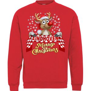 Kersttrui Eindhoven | Foute Kersttrui Dames Heren | Kerstcadeau | PSV supporter | Rood | maat XL