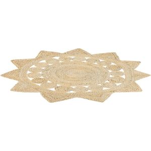 ARABAN - Laagpolig vloerkleed - Beige - 120 cm - Jute